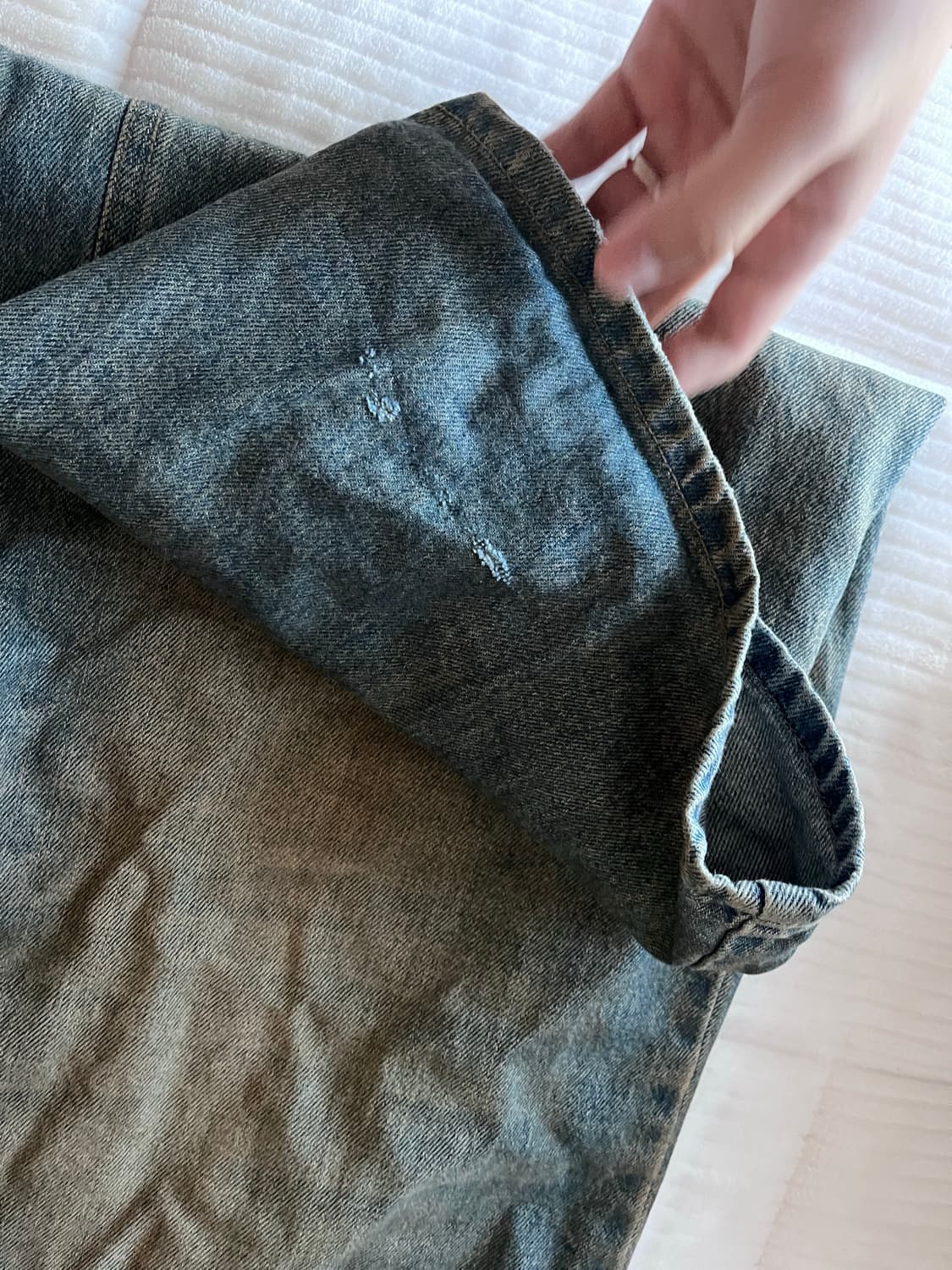 프로젝트 지알 백워드 코티드 데님 상품이미지6