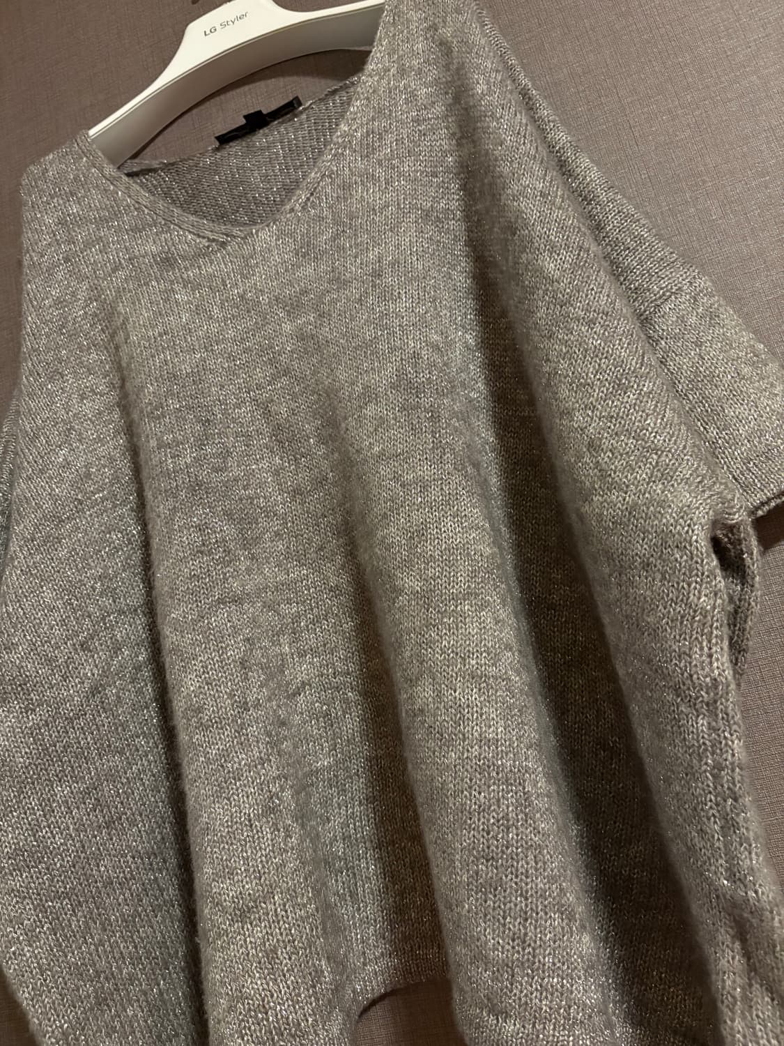 마테리아 MATERIA 밀라노 브이넥 가오리핏 니트 38 상품이미지4