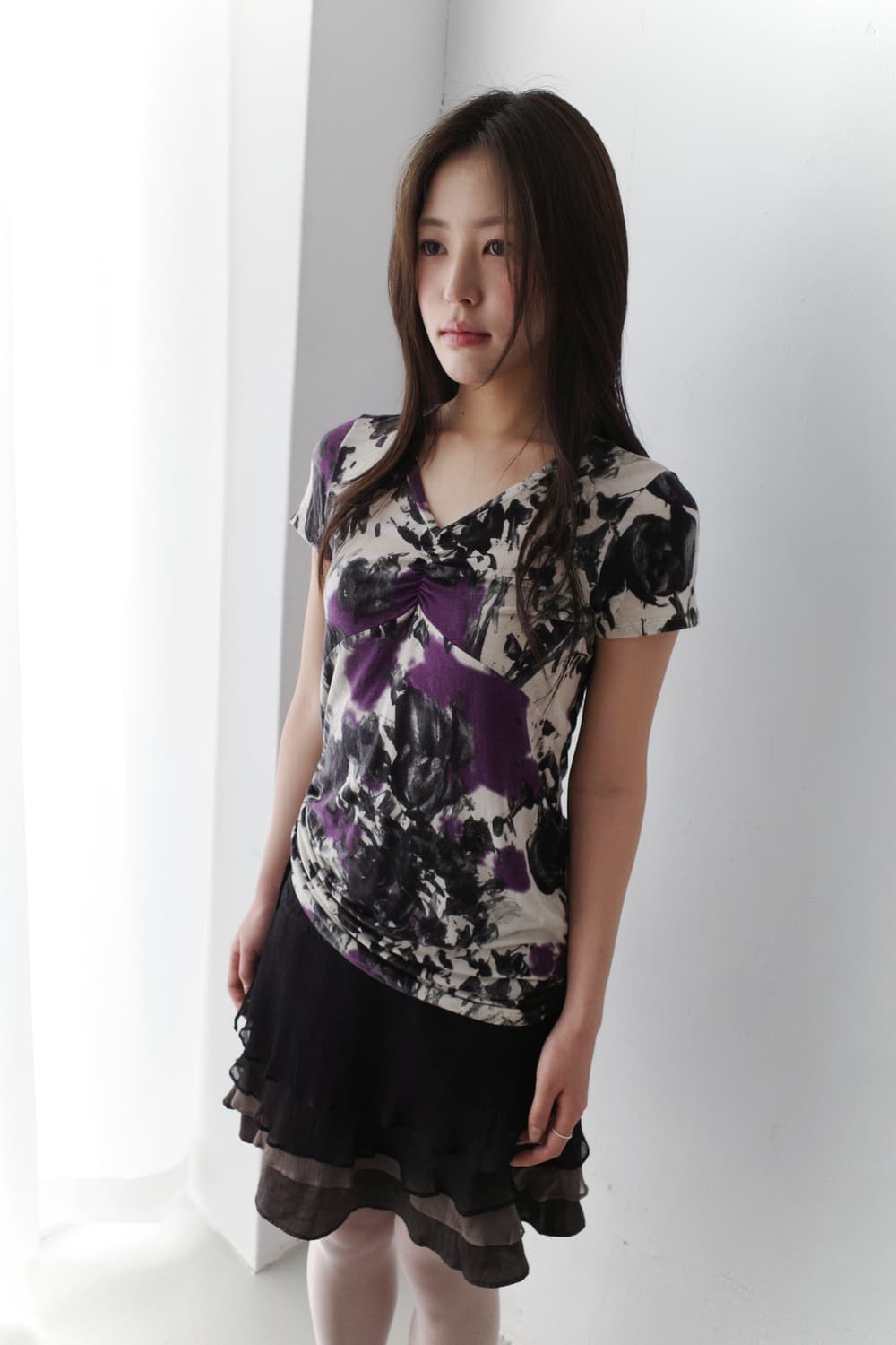 painting shirring half T 상품이미지1