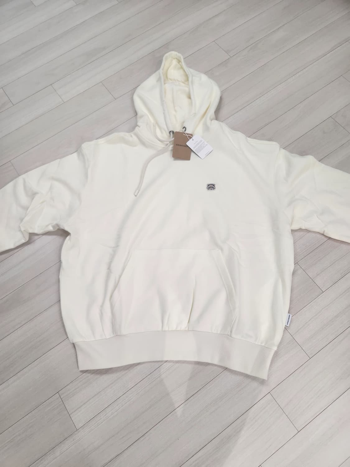 지쿤 geecoon 아이보리 후드티 XL 상품이미지1