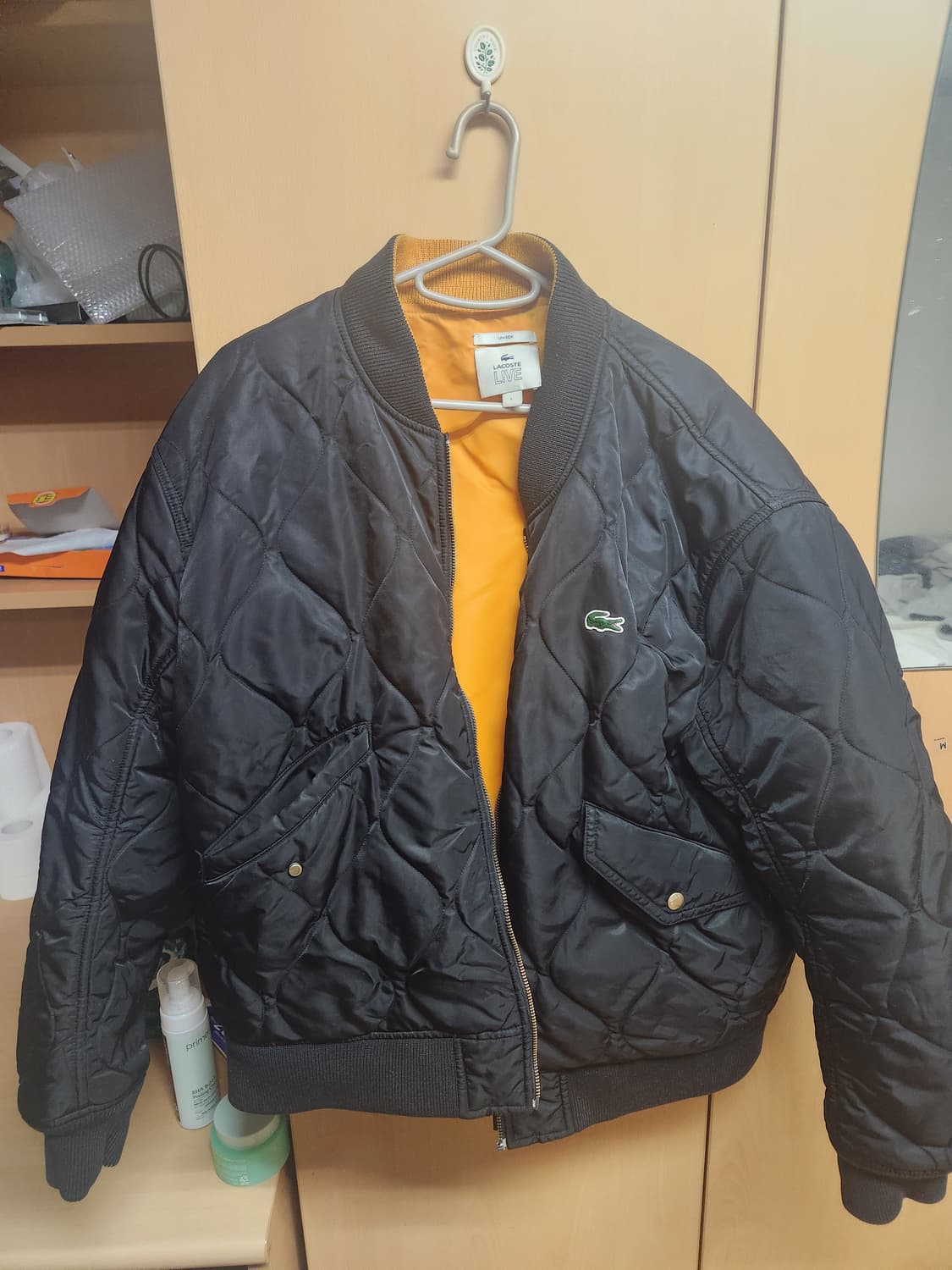 라코스테 라이브 퀼팅 점퍼 블랙 L 상품이미지1