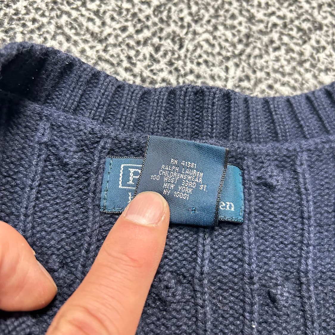 폴로 랄프로렌 네이비 니트 베스트 상품이미지6