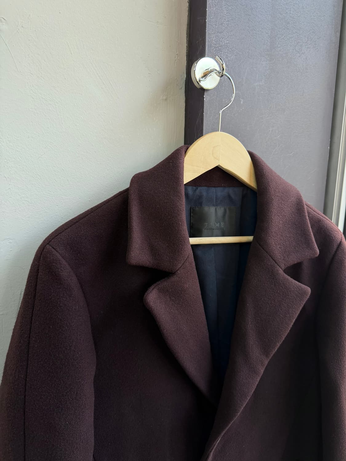 95~100/ 타임옴므 캐시미어 블렌딩 싱글 코트 상품이미지4