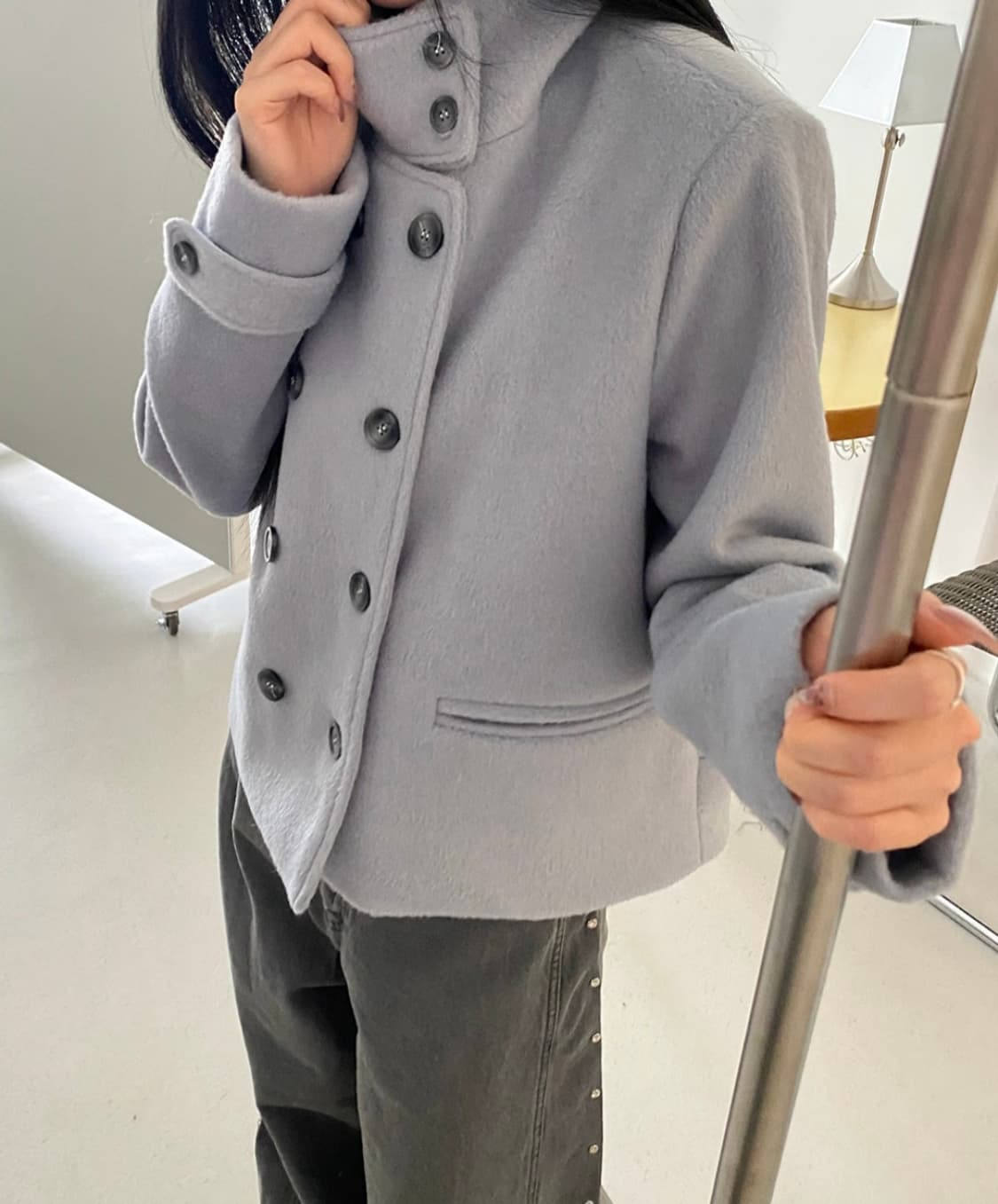 울 더블 숏코트 구매가 109000원 상품이미지2