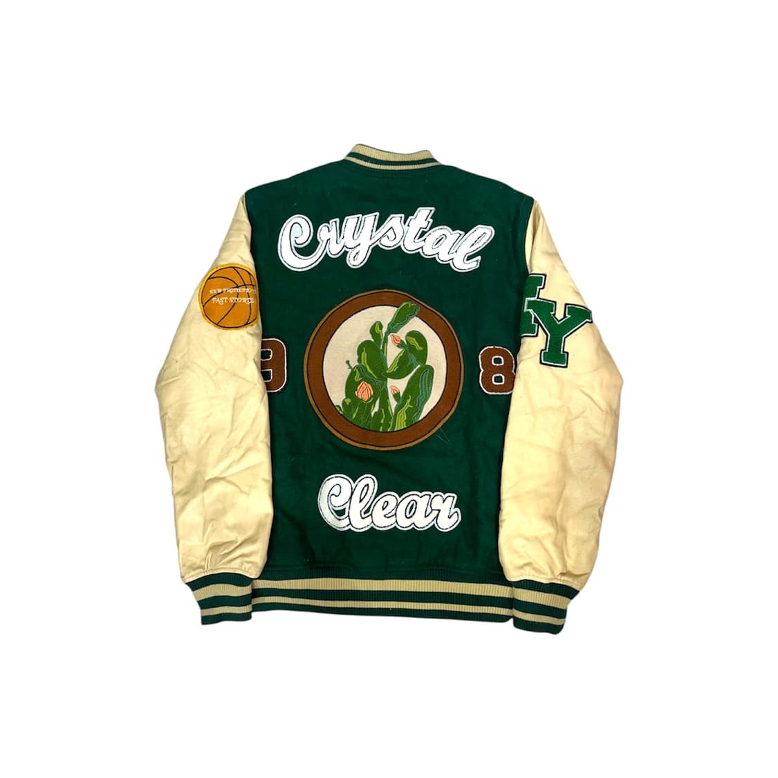 자라 그린 가죽 자수 바시티 야구 잠바 봄버 점퍼  상품이미지6