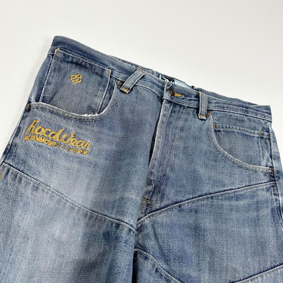 VTG 빈티지 패치워크 데님팬츠 (34인치) 상품이미지4