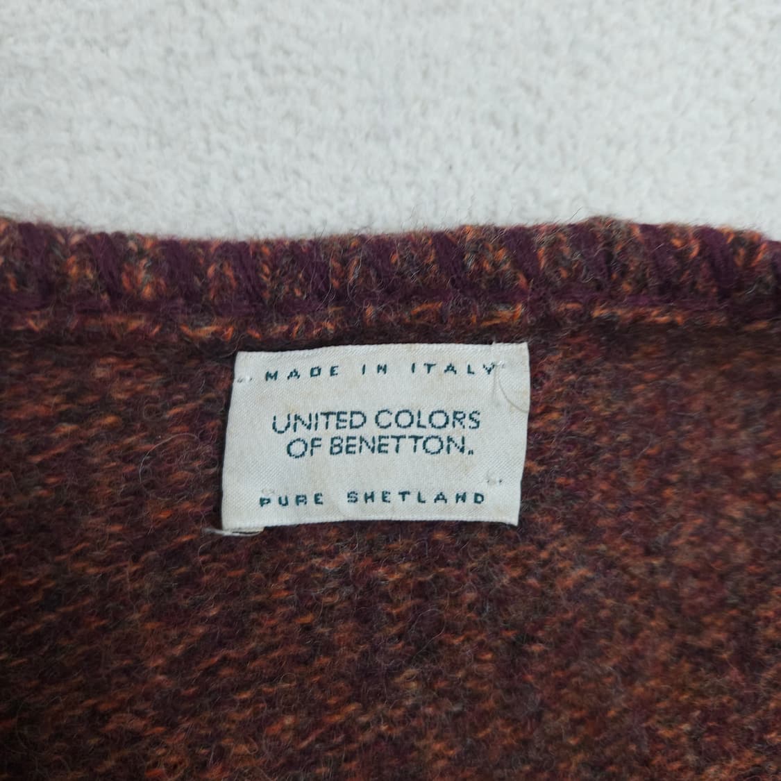 90s 베네통 울 가디건 M made in italy 상품이미지5
