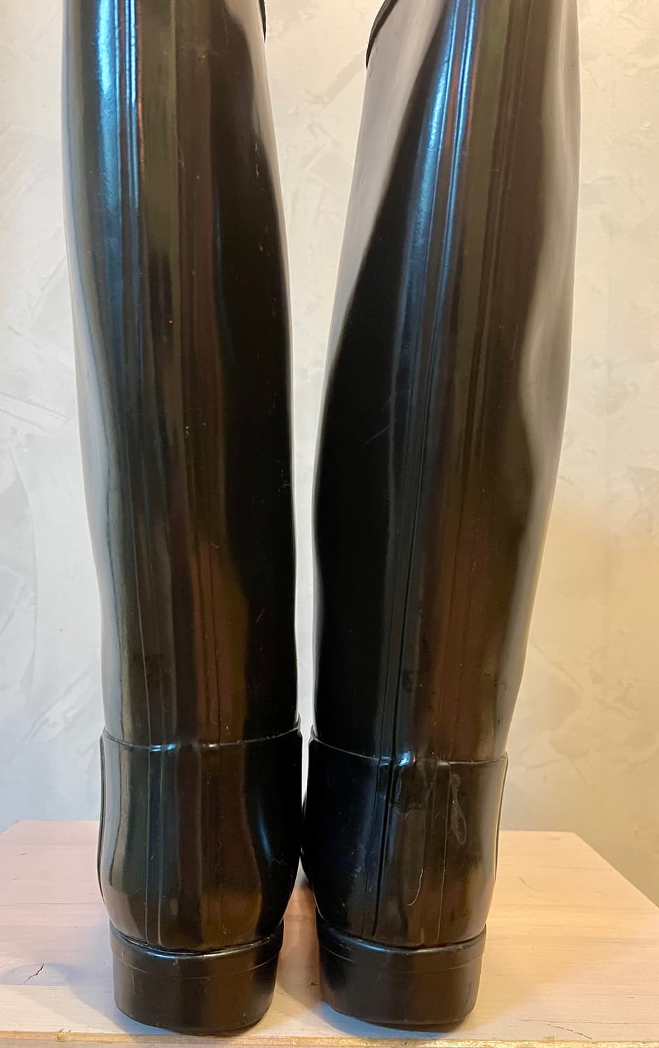 헌터HUNTER오리지널 톨 글로스 블랙 레인부츠(uk5) 상품이미지4