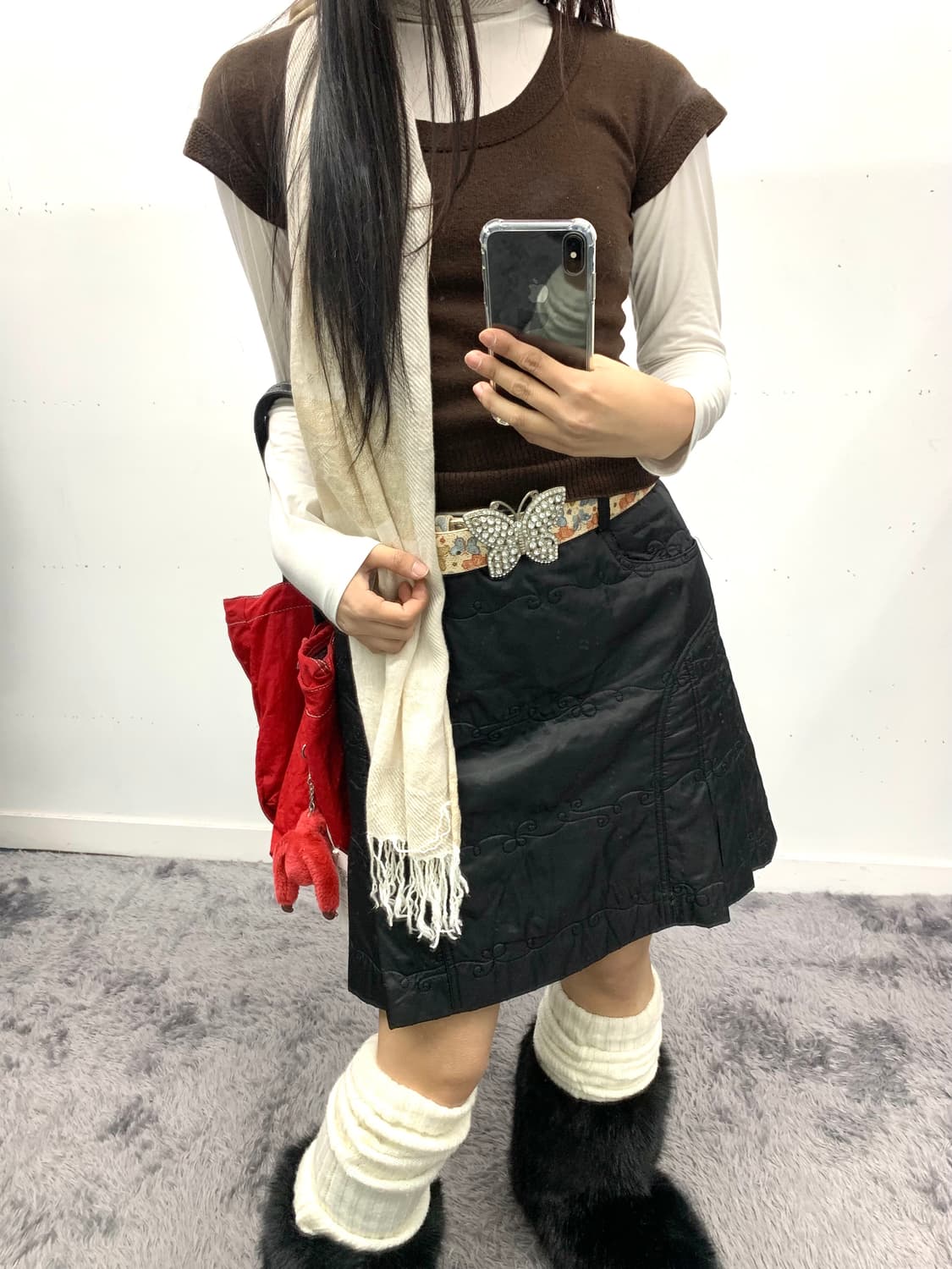 디즈니 퀄팅 미디 스커트 상품이미지1