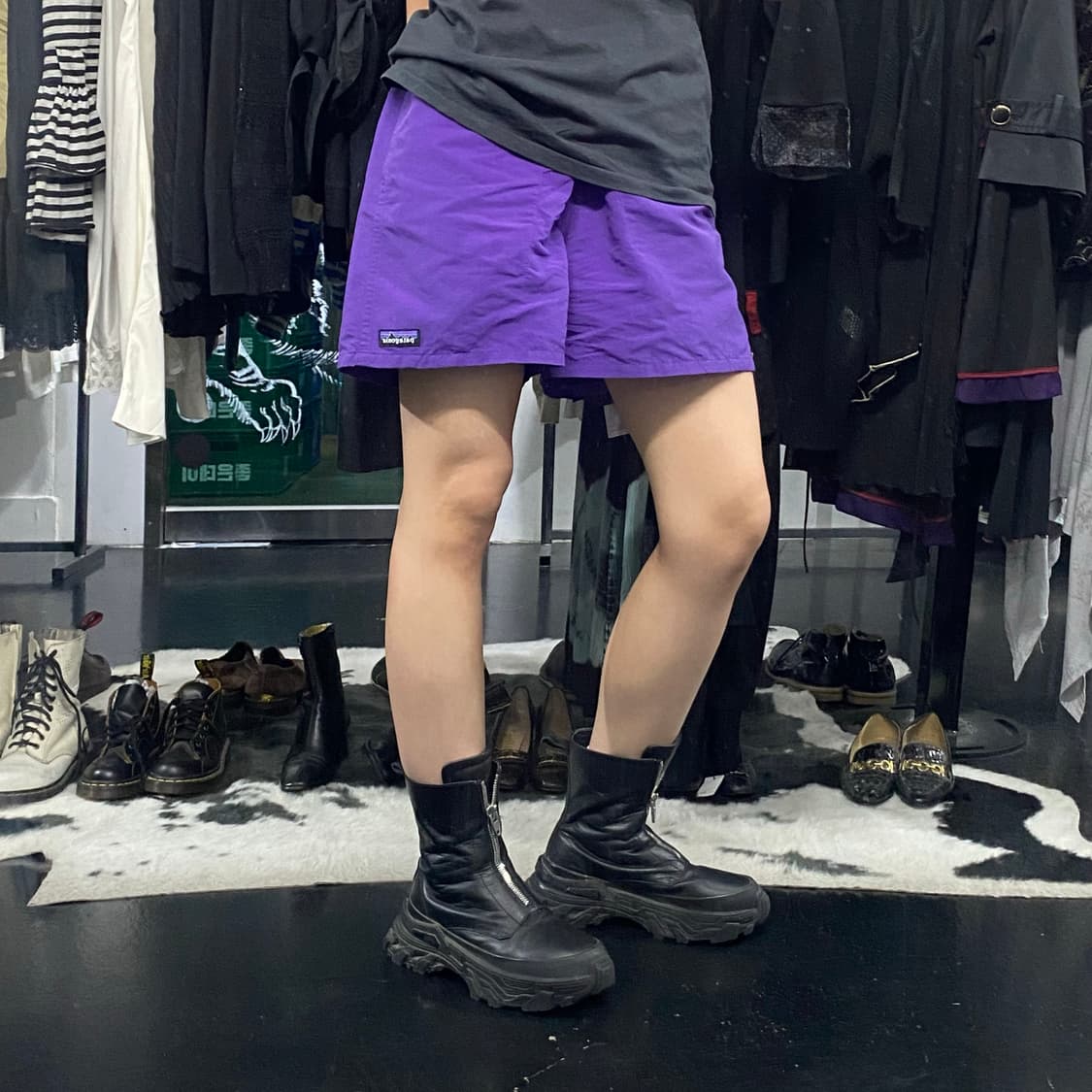 Patagonia 퍼플 베이직 나일론 숏츠 상품이미지8