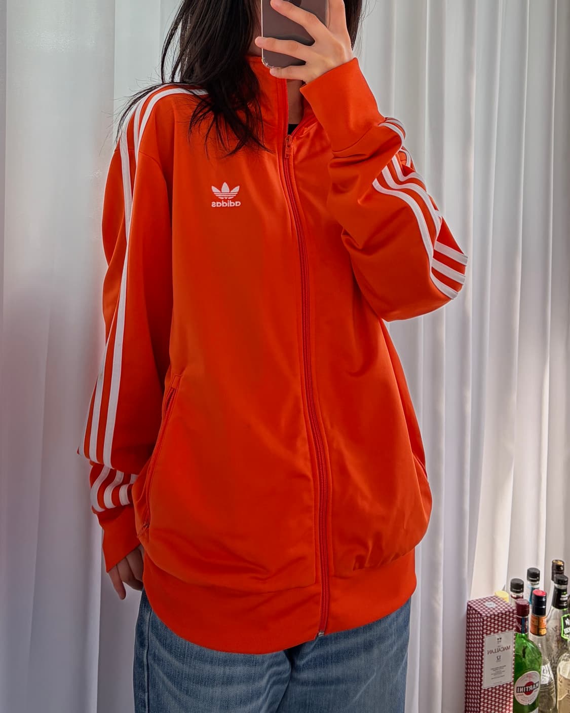 [2XL]아디다스 파이어버드 오렌지 트랙탑 져지 상품이미지1