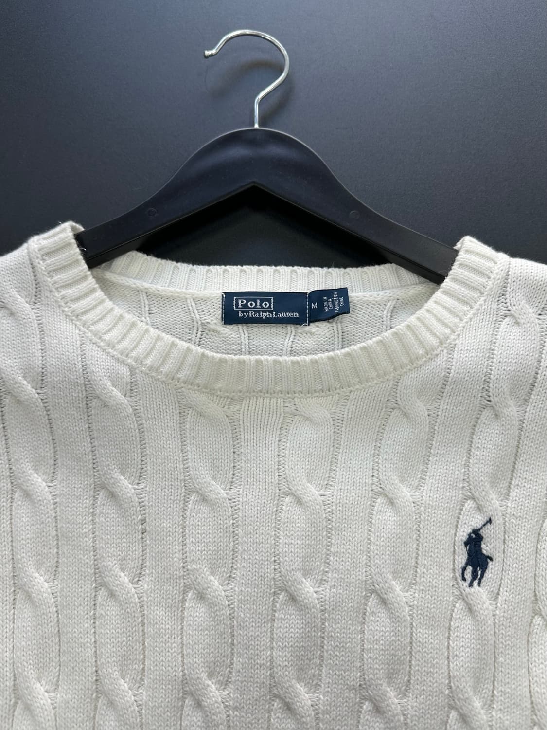 폴로랄프로렌 케이블 니트 화이트 상품이미지5