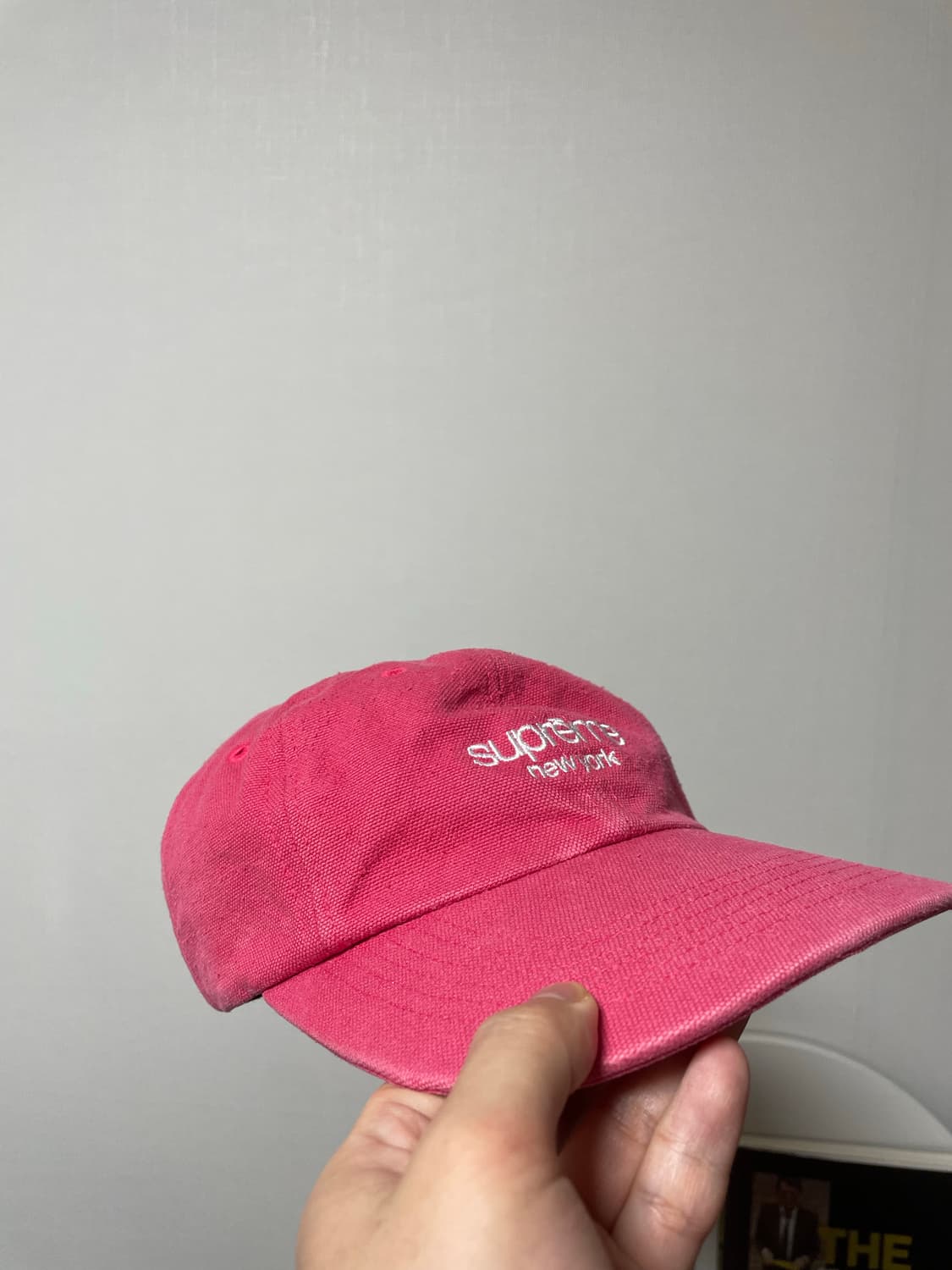 슈프림 뉴욕 캡 모자 핑크 상품이미지3