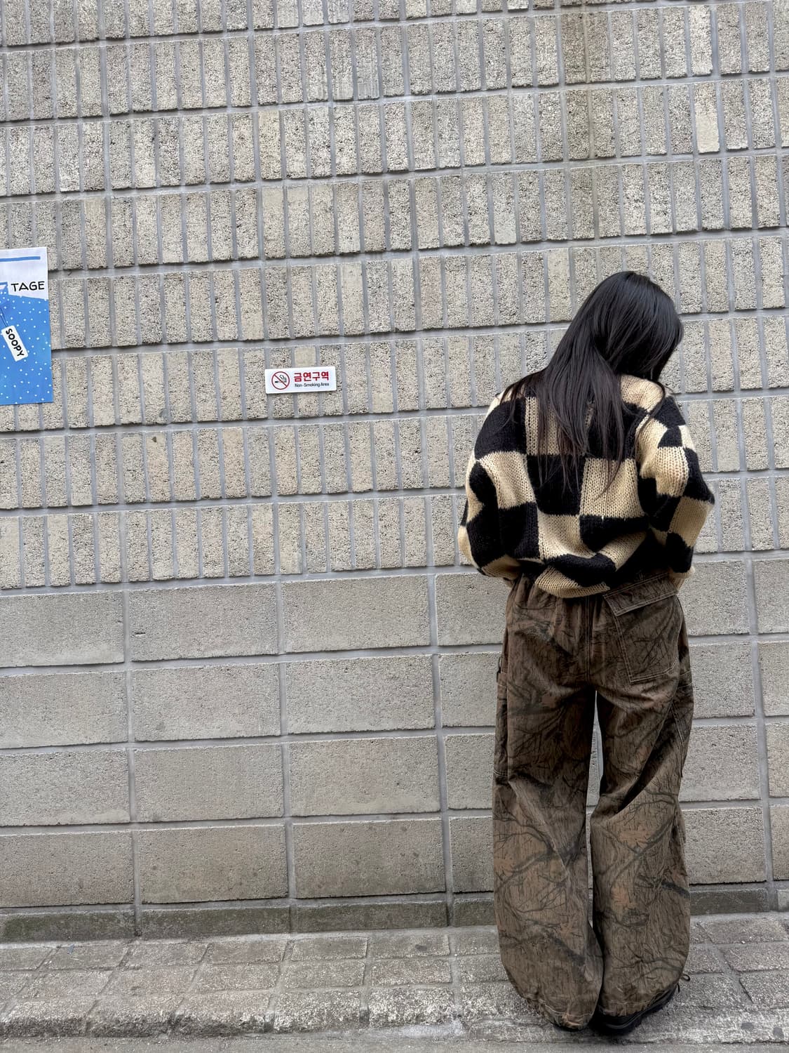 리얼트리 패턴 오버핏 와이드 카고팬츠 상품이미지8