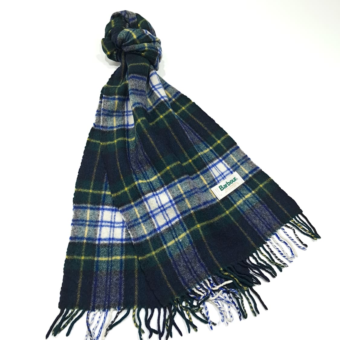 MX394 바버 클래식 타탄 체크 100% 램스울 프린지 머플러 상품이미지2