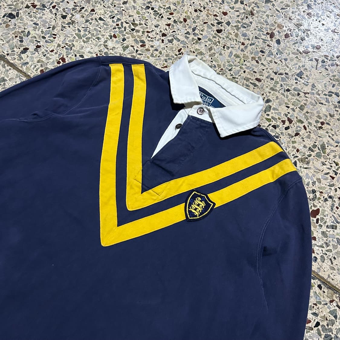 폴로(POLO RalphLauren) 네이비 패치 럭비티 상품이미지2