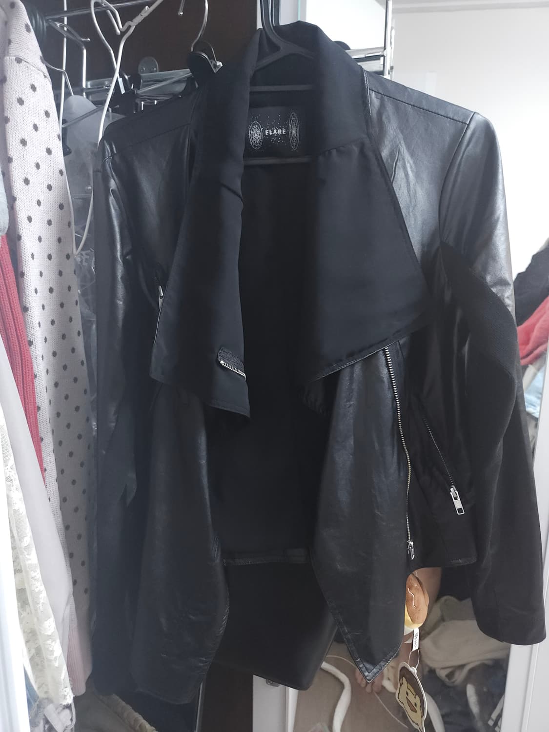 플레어업 레더 자켓 사이즈 1 상품이미지3