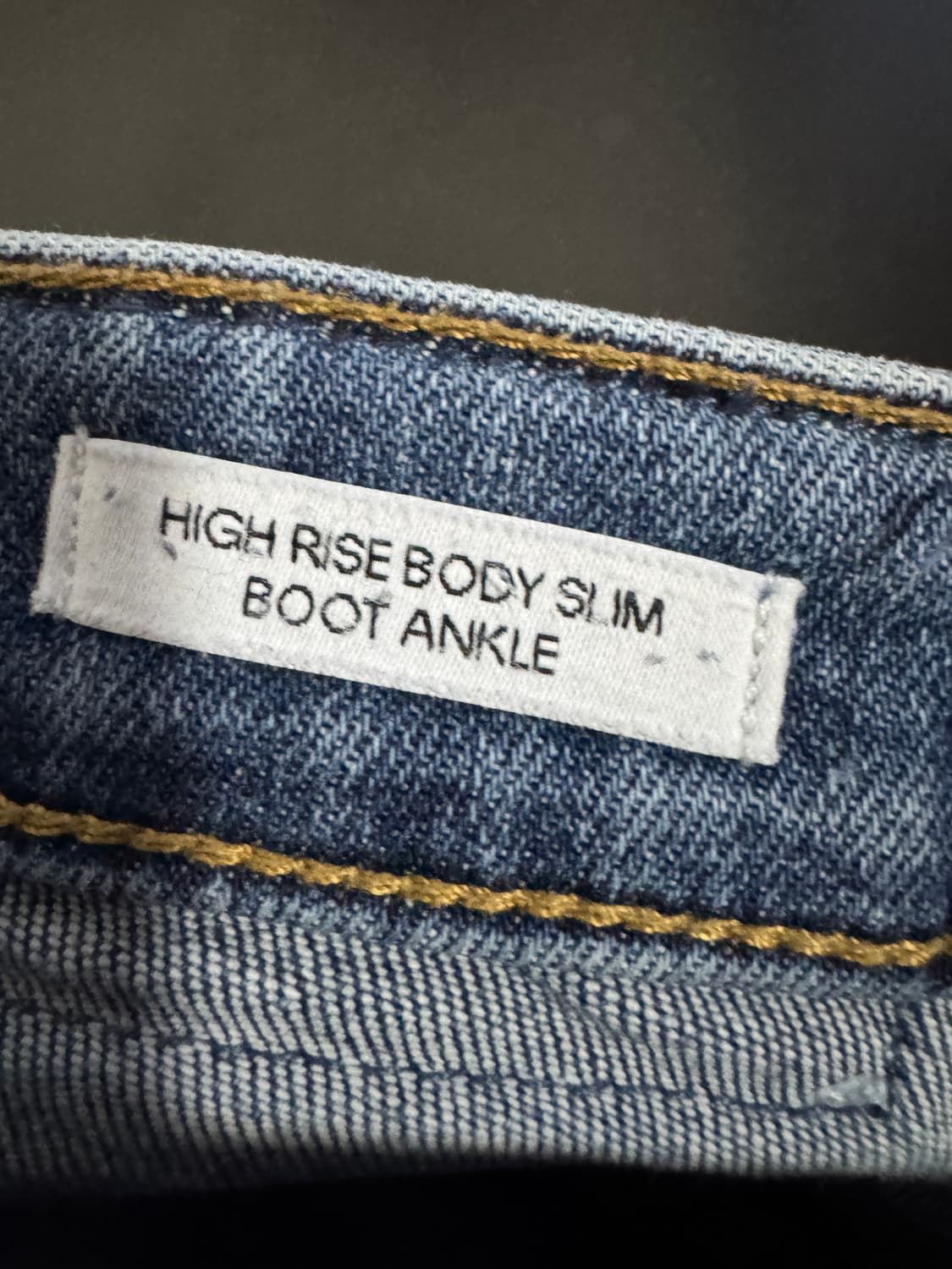 정품 캘빈클라인 CK 슬림 부츠컷 데님팬츠 24.4인치 상품이미지4