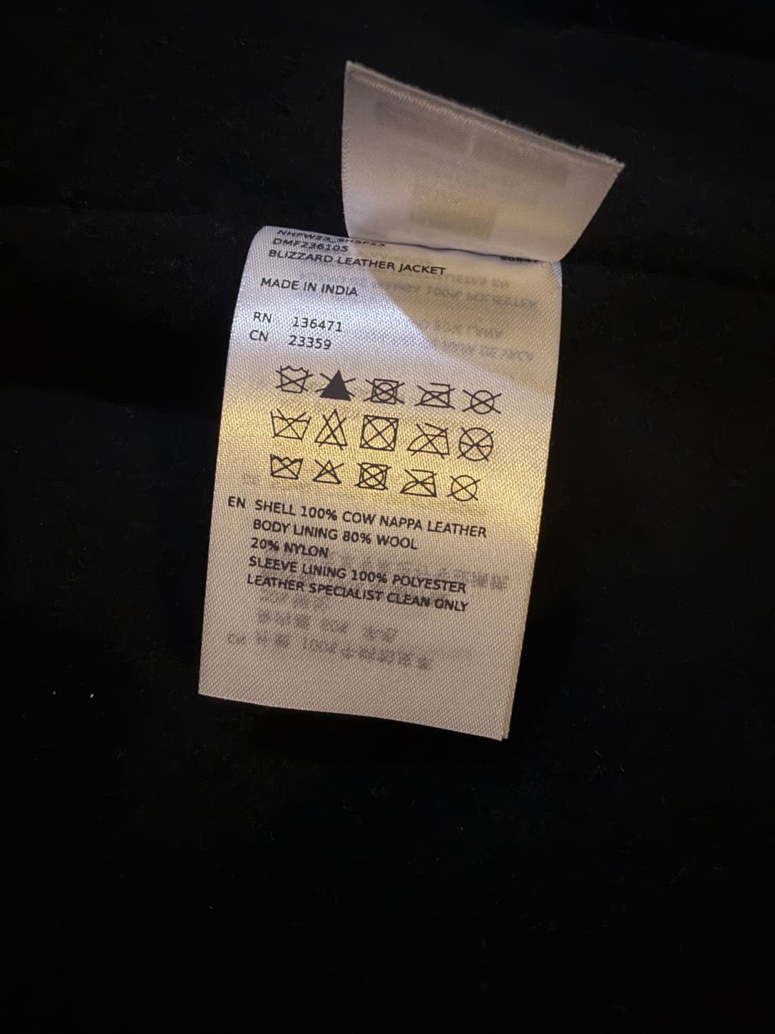 데우스 가죽자켓 판매합니다! (새상품) 약간 색바램 상품이미지4