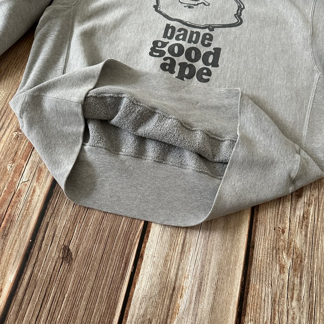 베이프 챔피온 리버스위브 크루넥 프린팅 스웻셔츠 그레이 색상 M 사이즈 상품이미지10