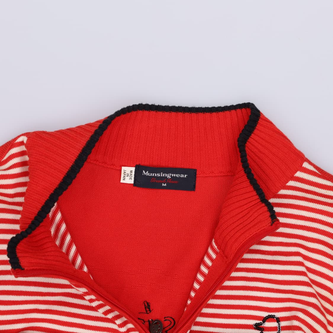 M 먼싱웨어 골프 반집업 긴팔 니트 0204M 상품이미지3