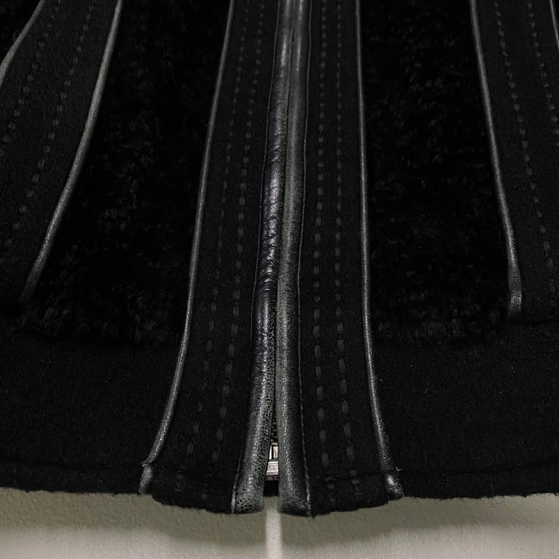 빈티지 양가죽 배색울자켓 100 상품이미지8