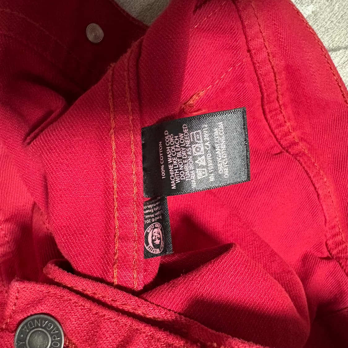 오베이 Obey x The Misfits 미스피츠 레드 데님자켓 상품이미지5