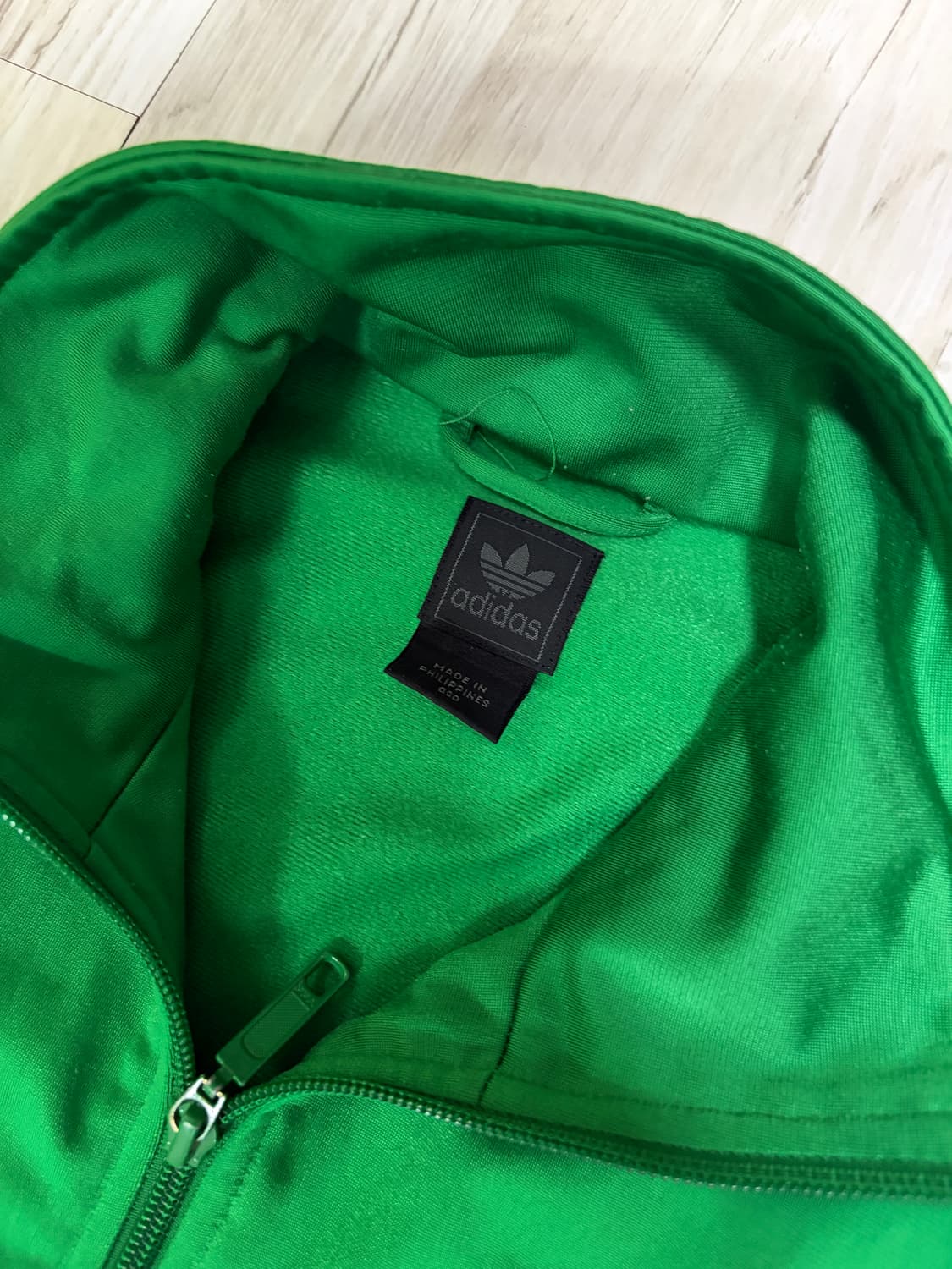 [90] 아디다스 파이어버드 트랙탑 져지 그린 흑택 상품이미지3