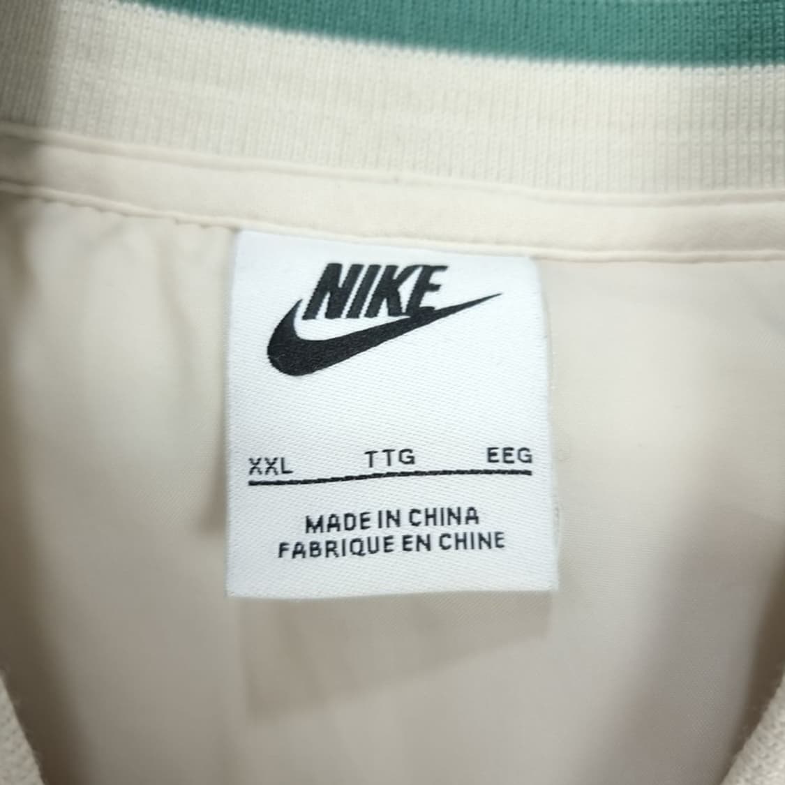 나이키 스우시 자수 모직 바시티 자켓 크림 M18921 상품이미지7