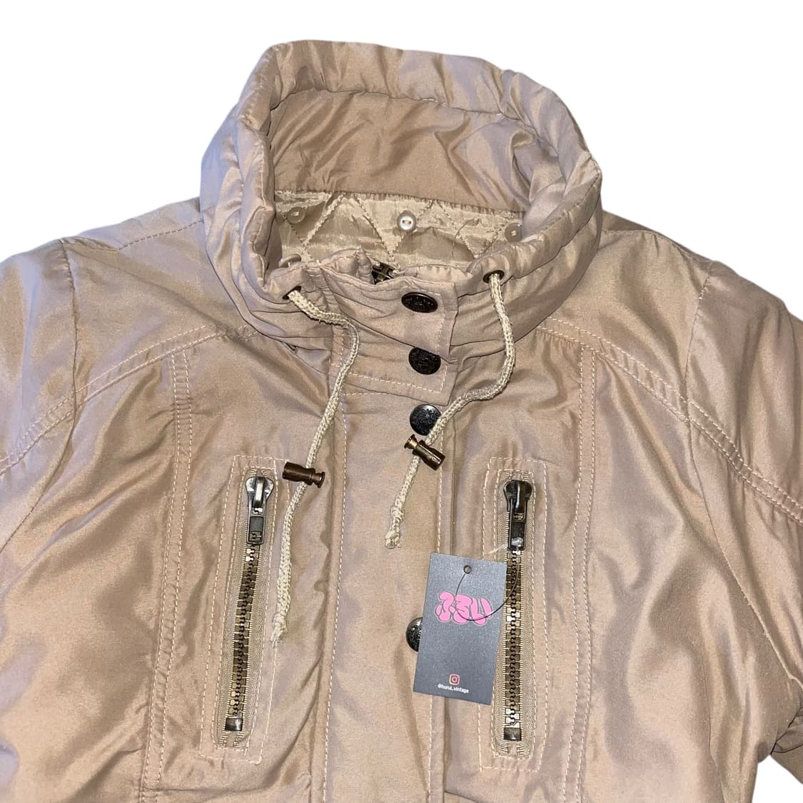 입체포켓 패딩자켓 y2k펑크갸루모리오리엔탈 상품이미지2