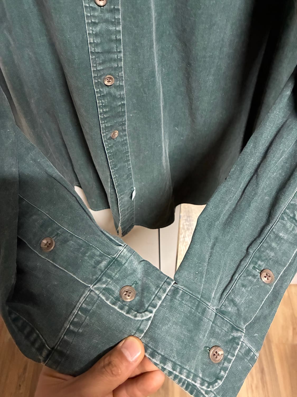 👕 [새상품] 폴로랄프로렌 피그먼트 그린 셔츠 XL/105 상품이미지3