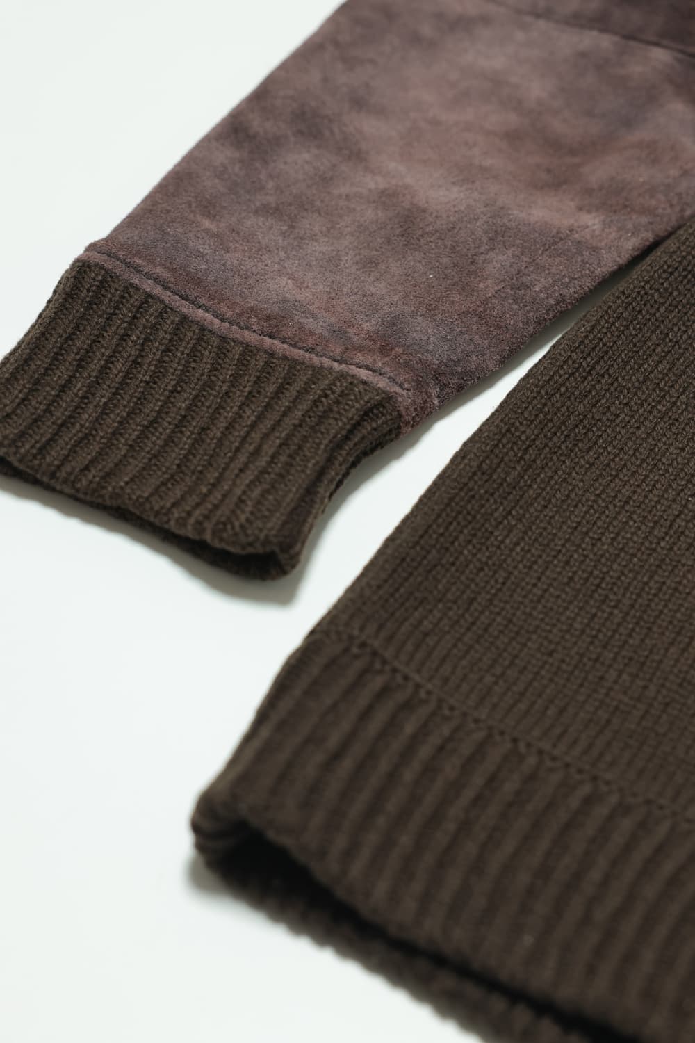 Suede-Paneled Wool Knit 상품이미지3