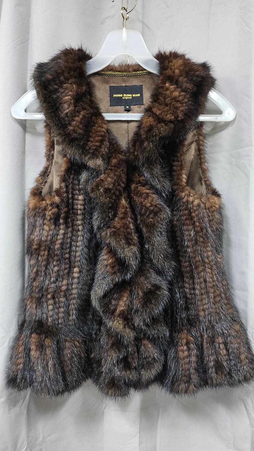 브라운 밍크 베스트 상품이미지1