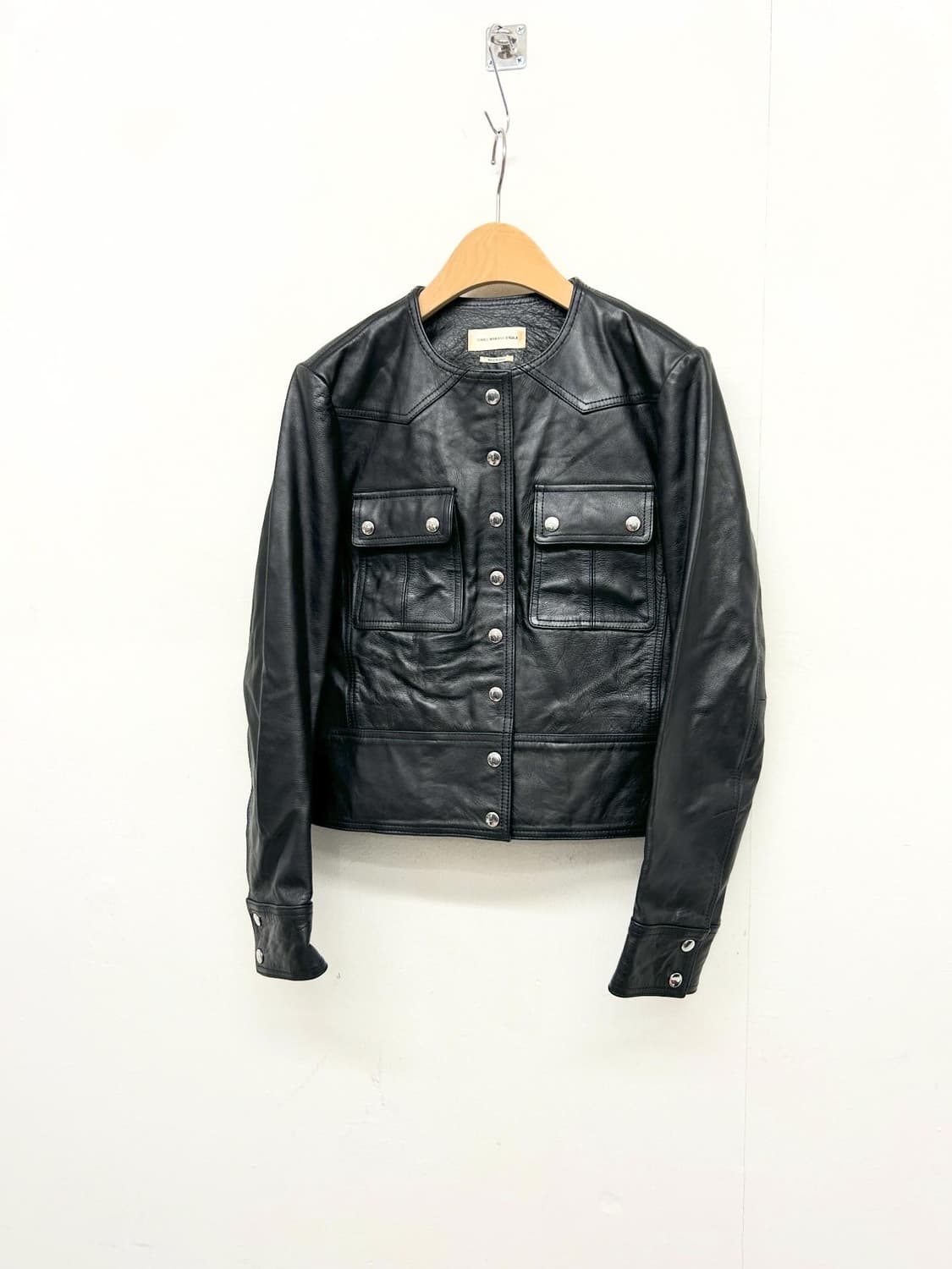 이자벨마랑 에뚜왈 블랙 가죽 자켓 상품이미지1