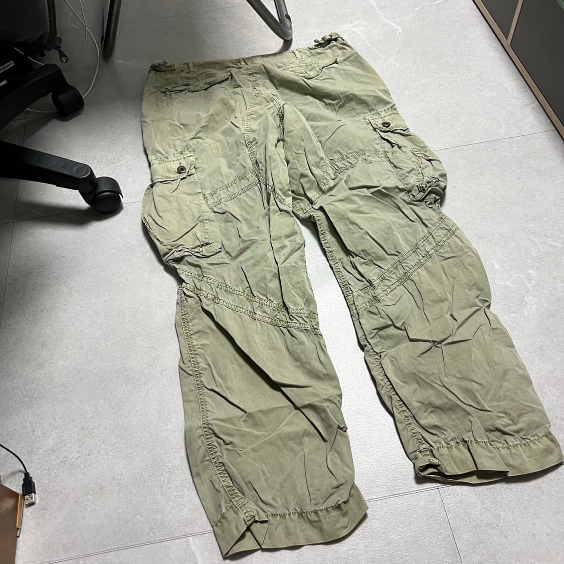 [36] 00s 폴로 랄프로렌 카키 카고 팬츠 상품이미지3