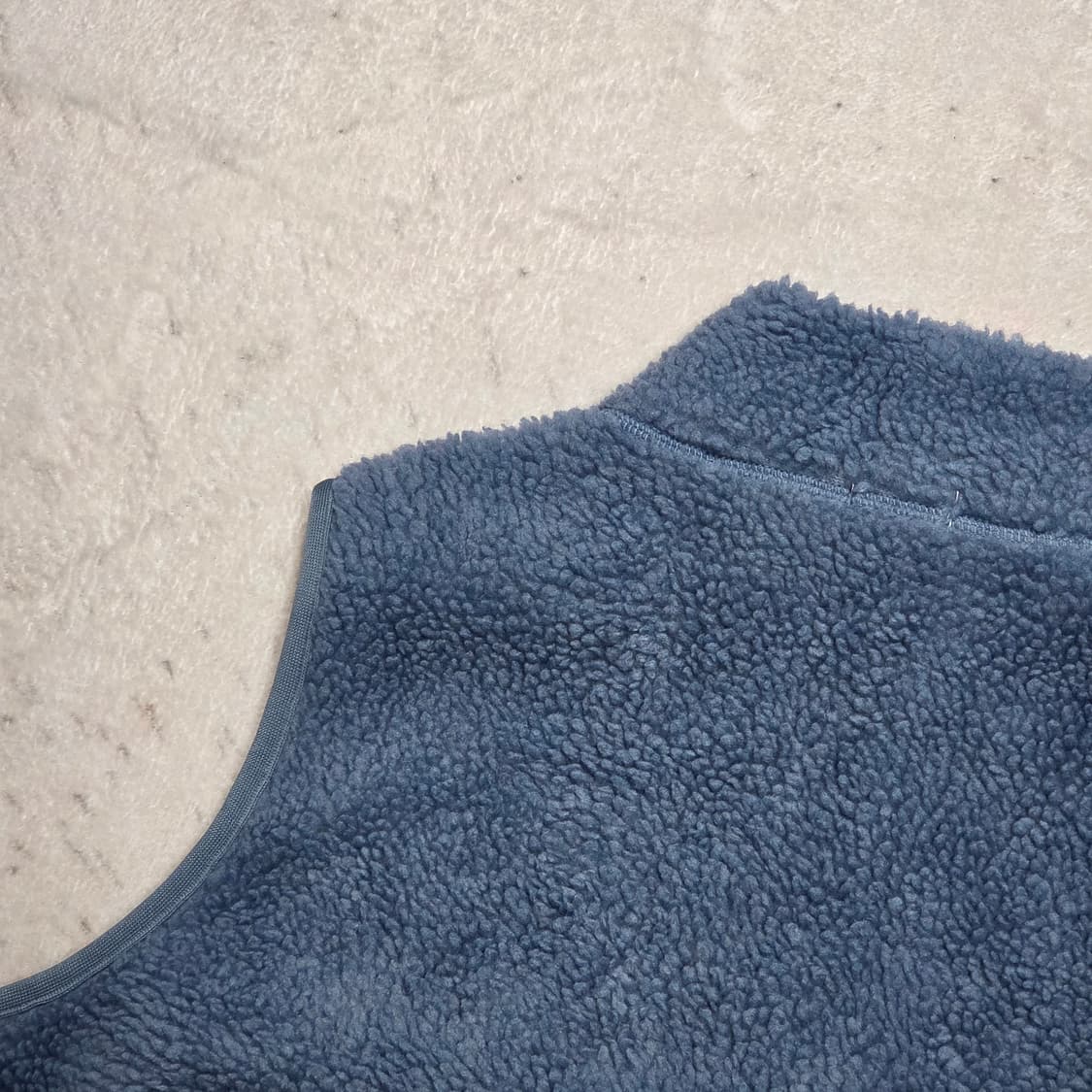 일본 빈티지 스카이블루 후리스 베스트 상품이미지5