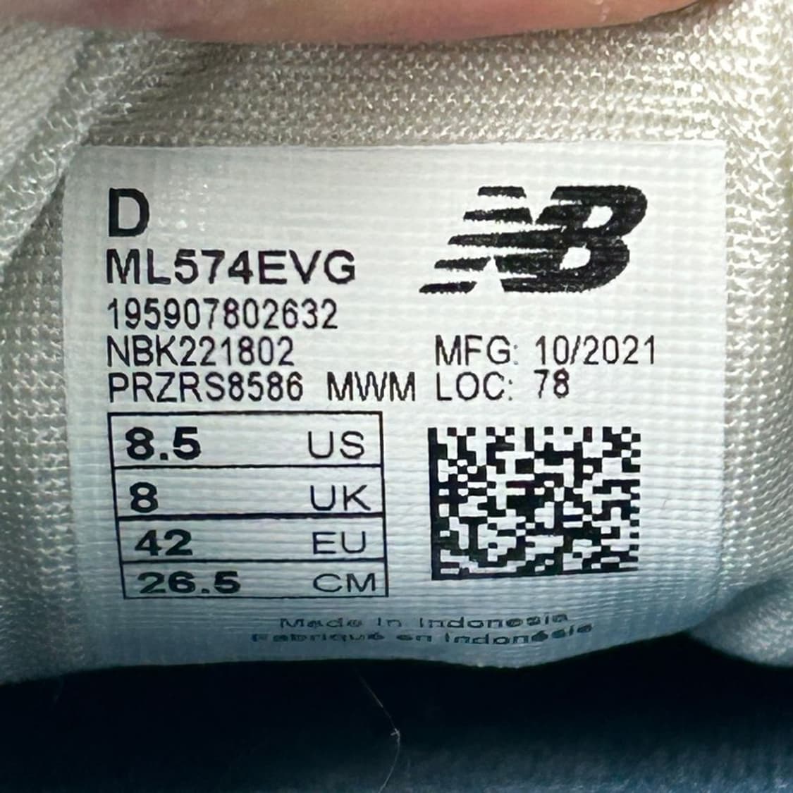 뉴발란스 574 그레이 스니커즈 265 상품이미지7