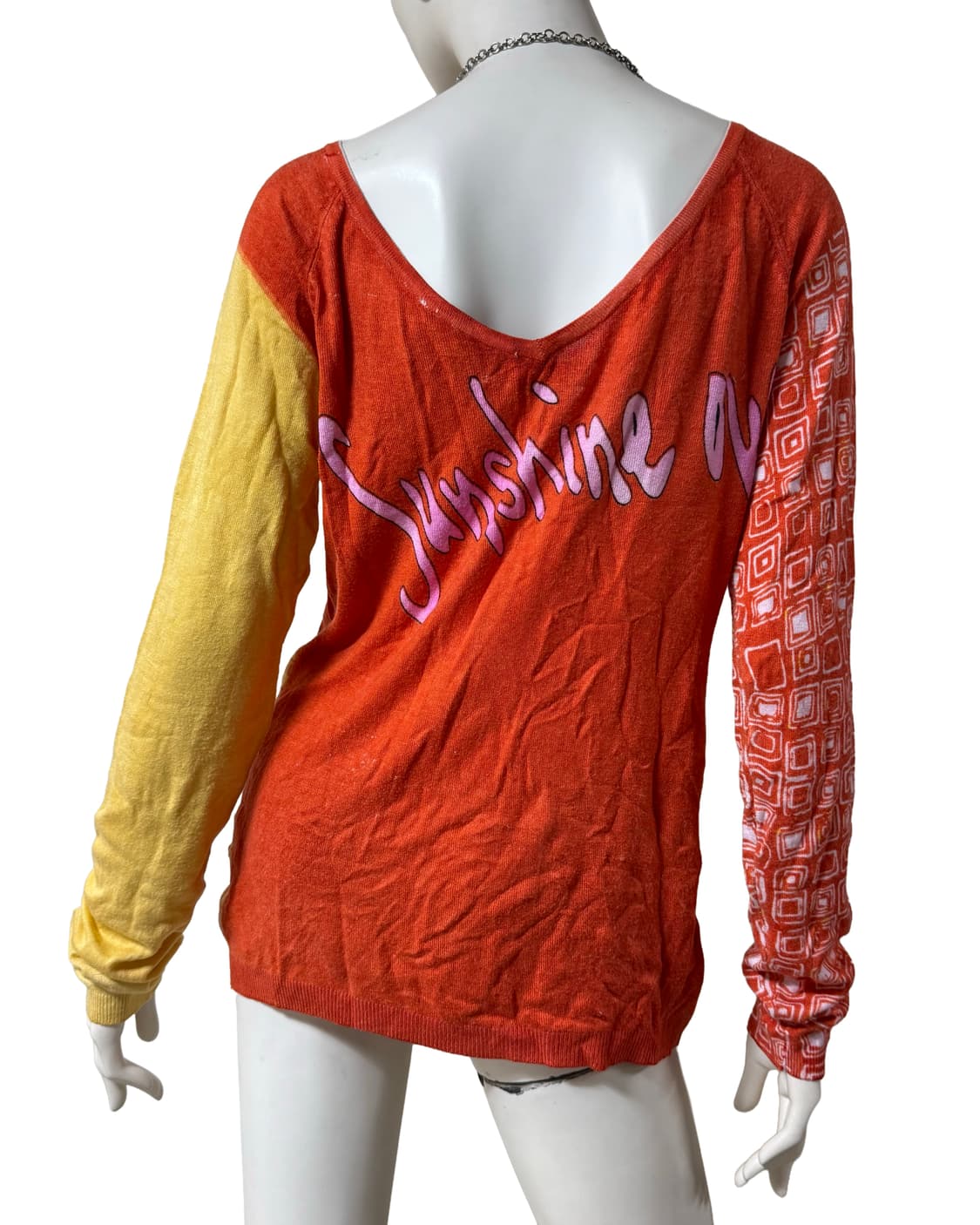 빈티지 y2k kitsch 브이넥 니트 상품이미지2