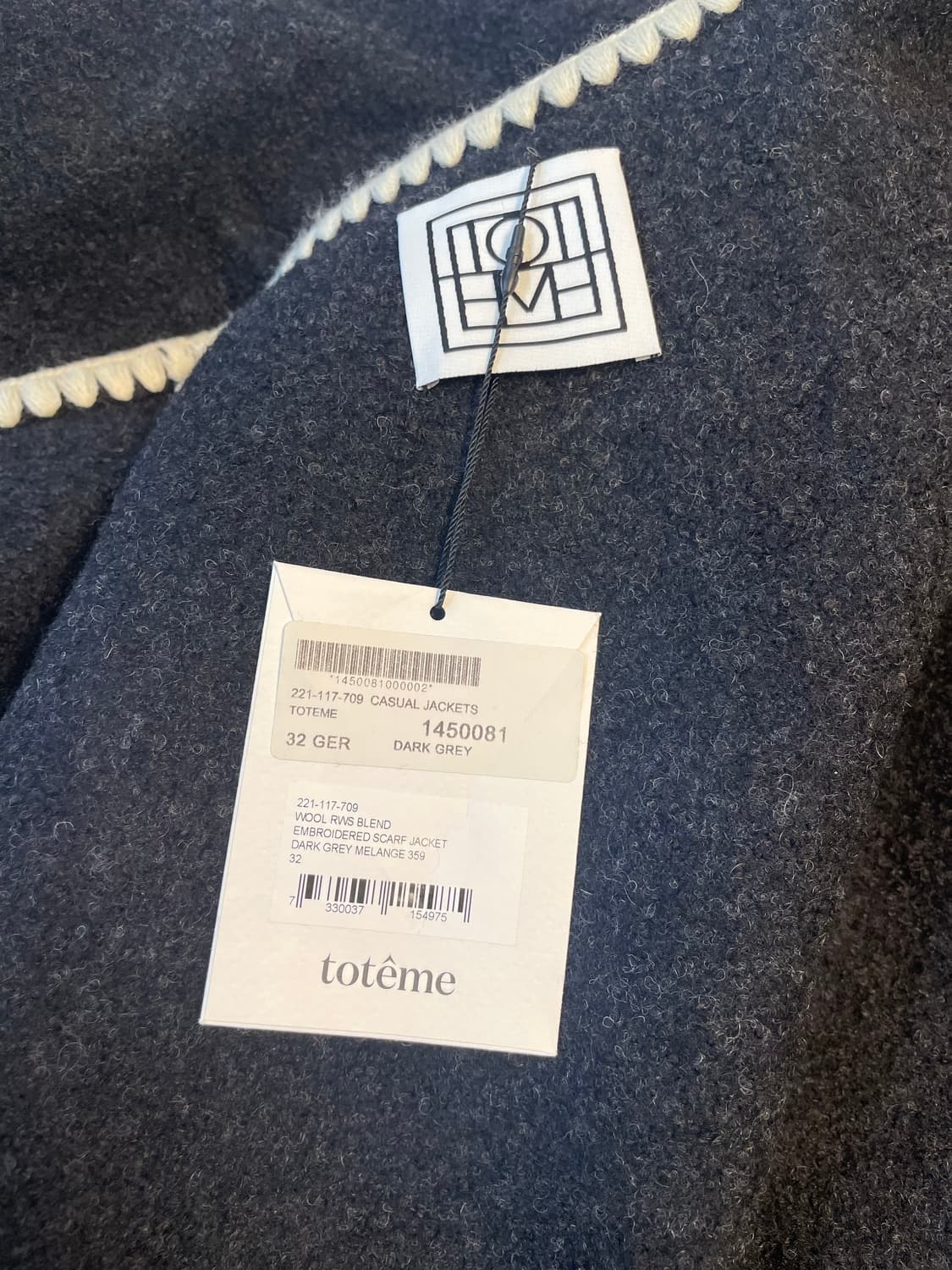 토템 앰브로이더드 스카프재킷 상품이미지7