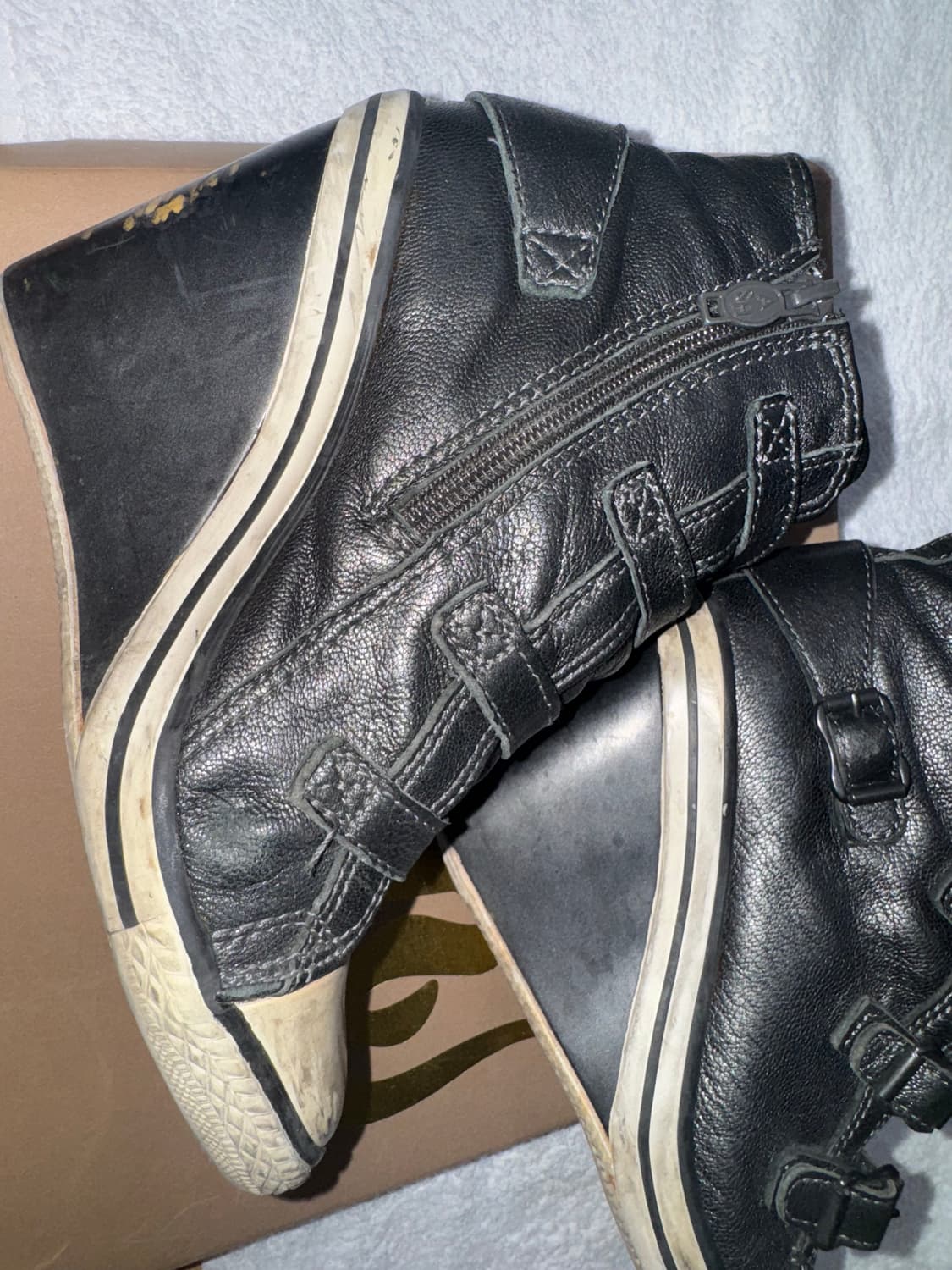 아쉬 메탈블랙 웨지힐 36(235) 상품이미지2