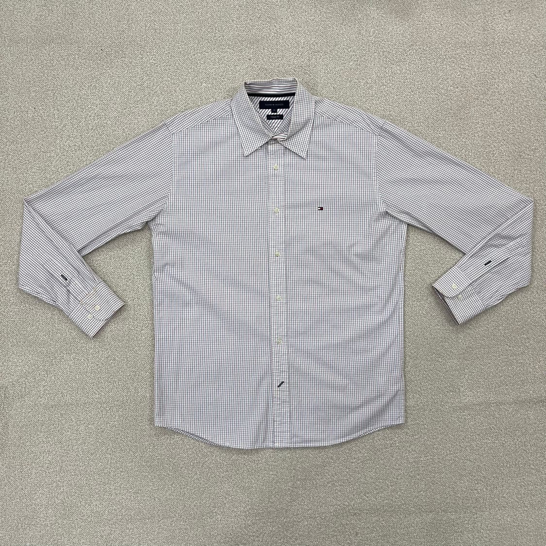 [M] 타미힐피거 빈티지핏 테터솔 체크 셔츠 남방 3928 상품이미지2