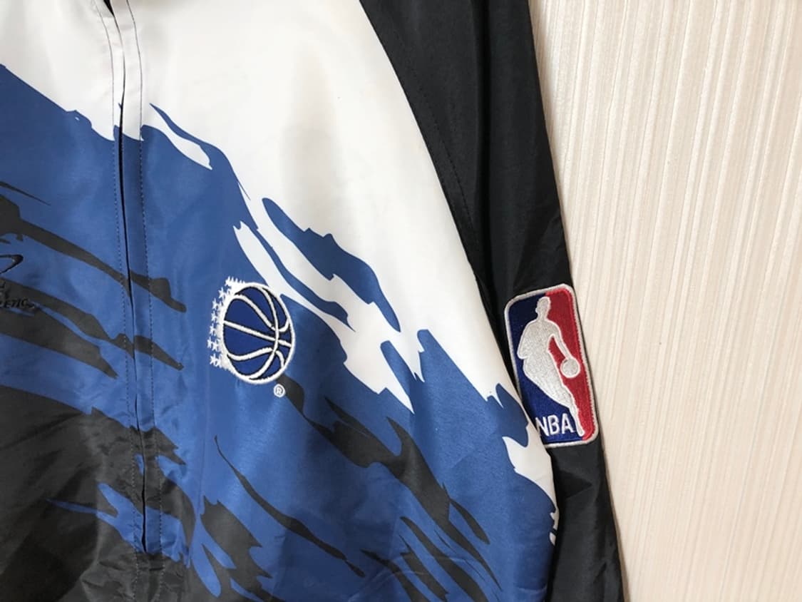 NBA 로고어슬레틱 '90 올랜도매직/시카고불스 올드 반반자켓 M 상품이미지7