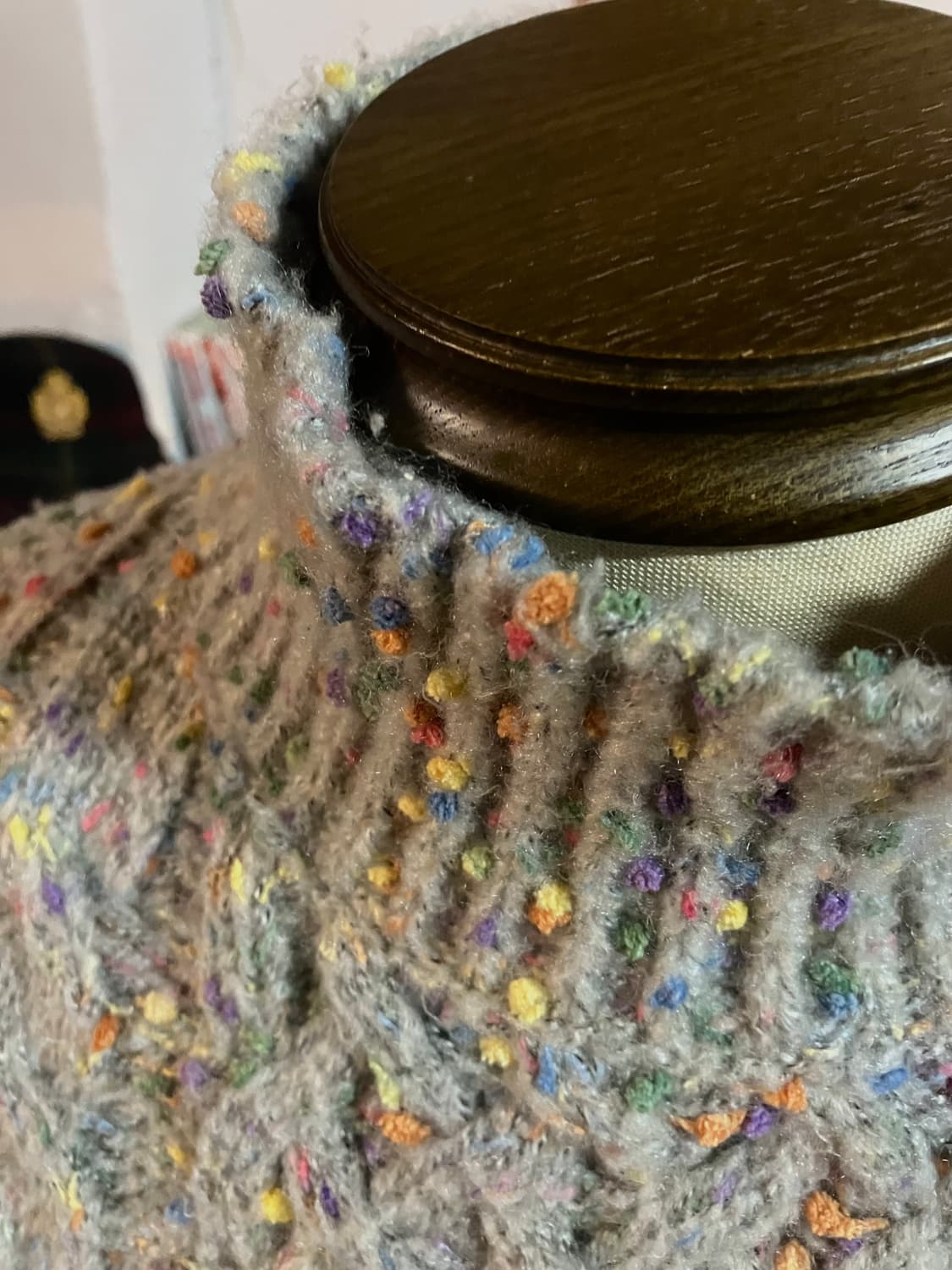 Sha Mu 멀티컬러 볼 터틀넥 스웨터 OS 상품이미지6