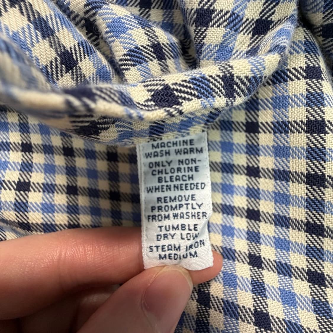 폴로 랄프로렌 블레이크 체크 셔츠 블루 M 상품이미지6