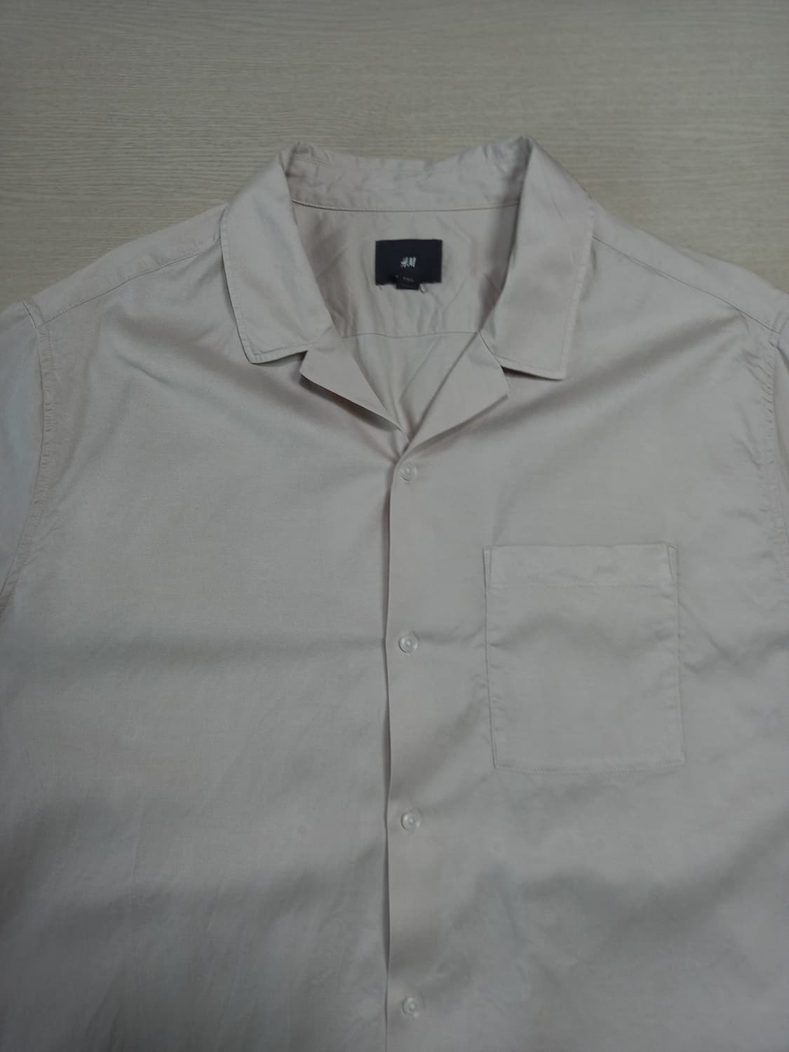 2XL110 H&M 리오셀40% 반팔셔츠 연베이지 2XL-232 상품이미지3