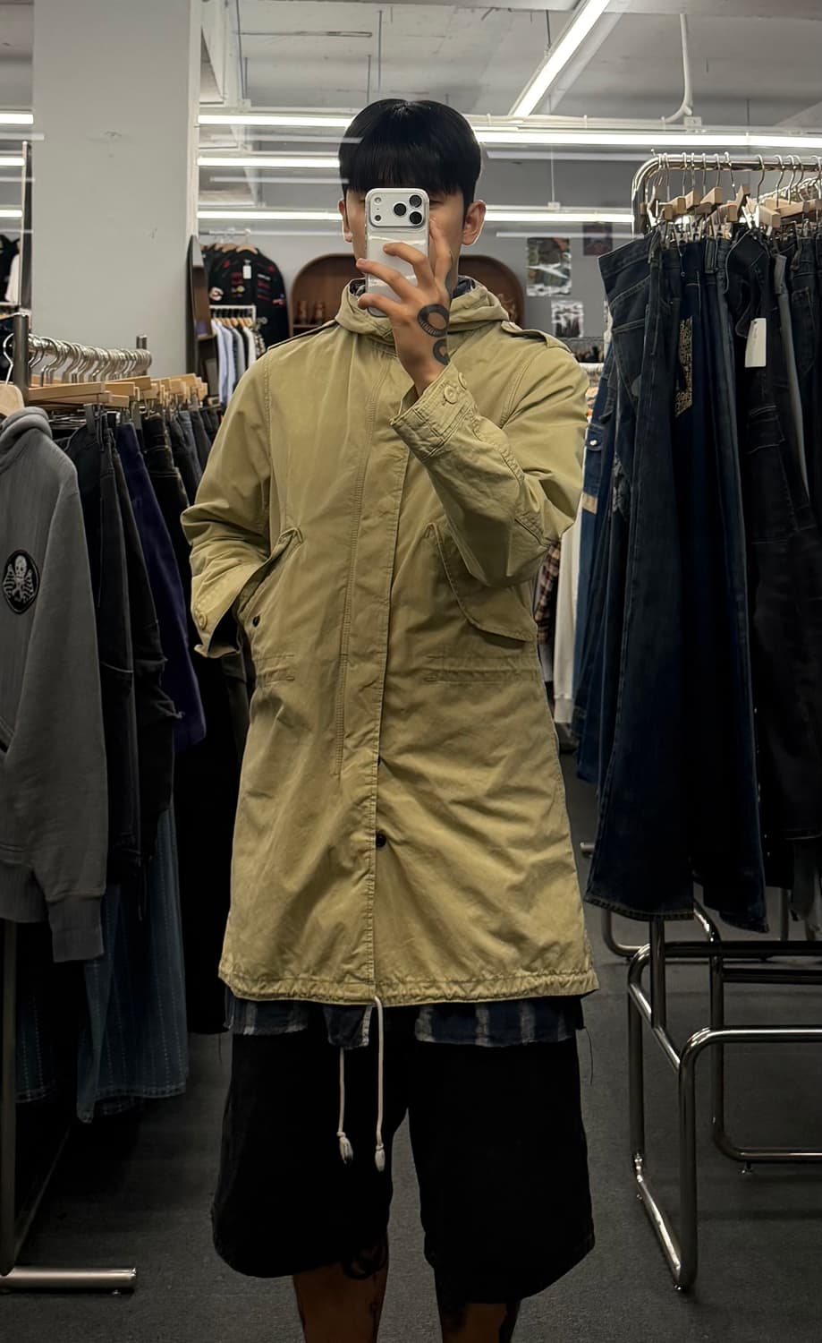 M) 사스콰치패브릭스 빈티지 후드 자켓 상품이미지3