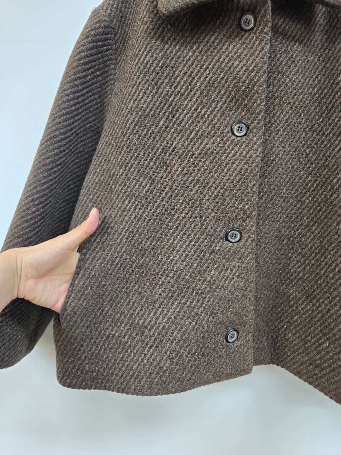 베르띠 berti 아방핏 도톰 울 스웨이드패치 자켓 상품이미지4