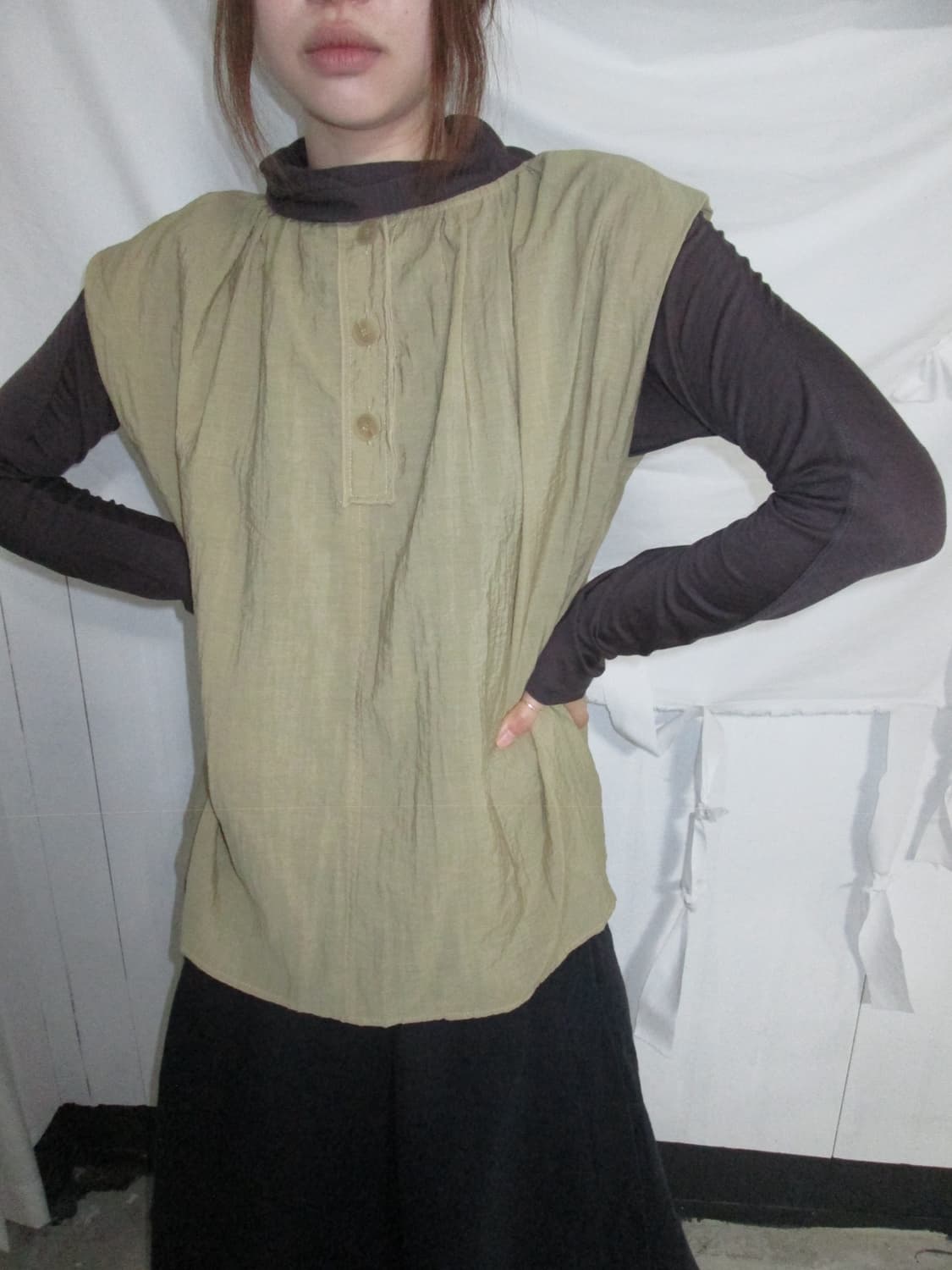 Vintage Mustard Blouse 상품이미지5