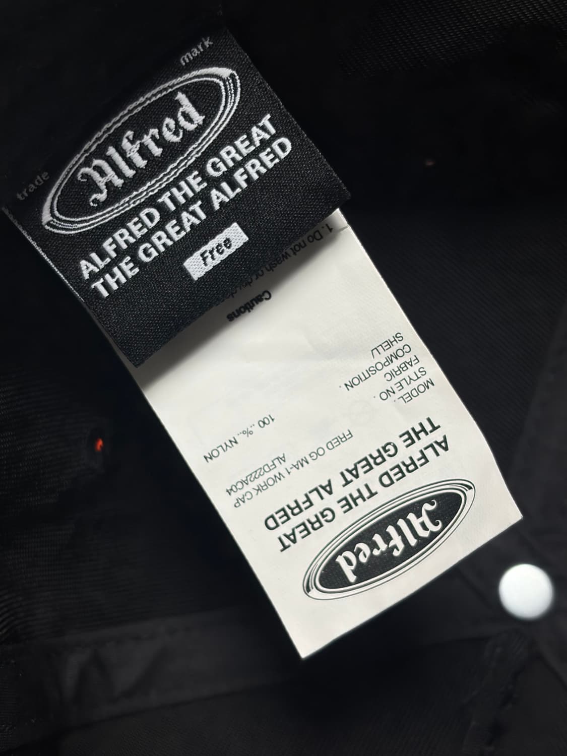 헤리티지플로스 알프레드 나일론 캡 블랙 상품이미지2