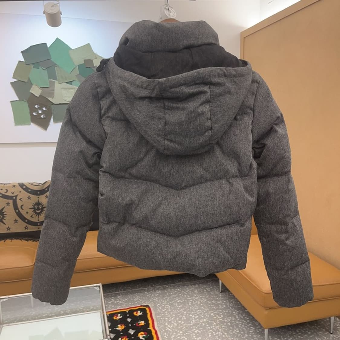 아디다스 빈티지 모던시크 슬림핏 크롭 숏 패딩 85 C07254 상품이미지4